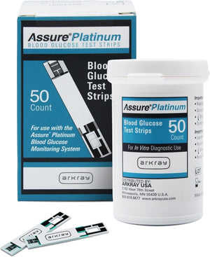 Arkray Assure Platinum Blood Glucose Test Strips, 50 Count - 500050-Box - LL Medico