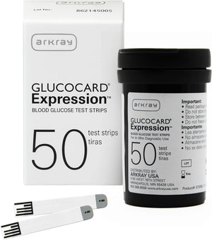 Arkray Glucocard Expression Blood Glucose Test Strips, 50 Count - 570050-Case - LL Medico