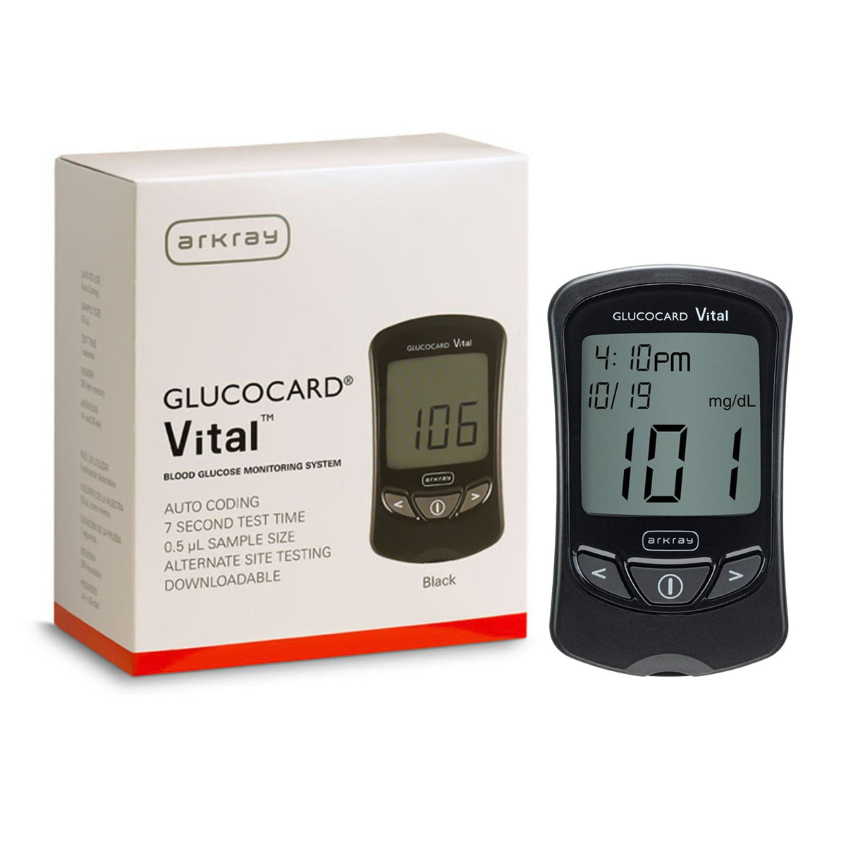 Arkray Glucocard Vital Blood Glucose Meter - 760001-Case - LL Medico