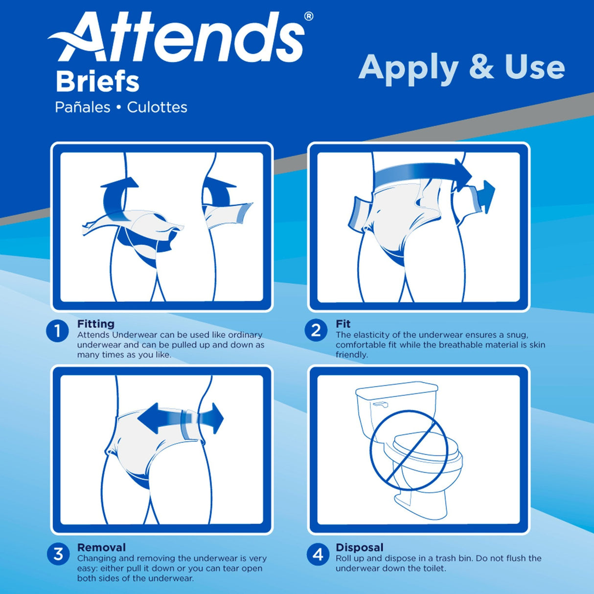 Attends Briefs, Ultimate Absorbency - DDC20-Pack - LL Medico
