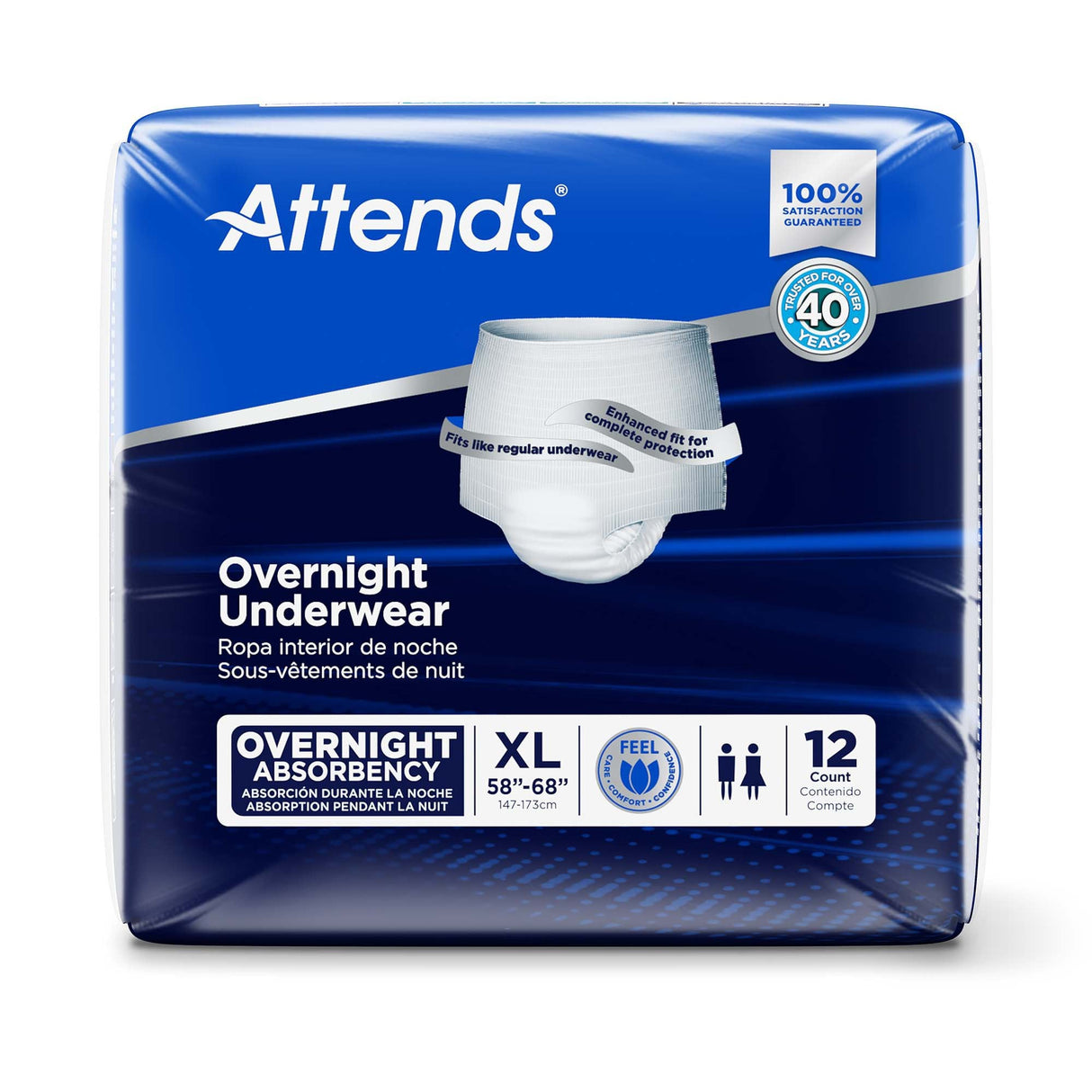 Attends Overnight Underwear - APPNT40-Pack - LL Medico