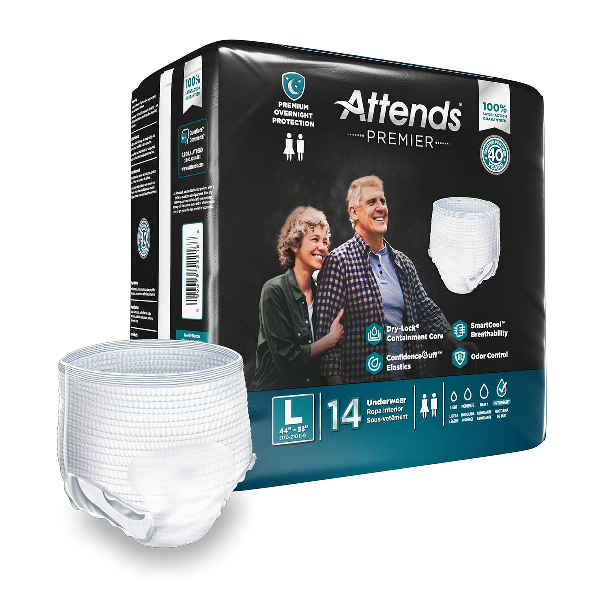 Attends Premier Pull - Up Absorbent Underwear - ALIUW30-Sample - LL Medico