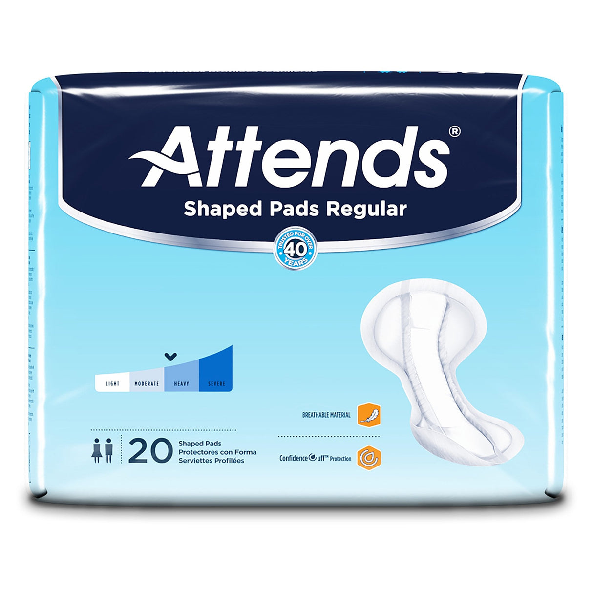 Attends Shaped Pads Regular - SPDRA-Pack - LL Medico