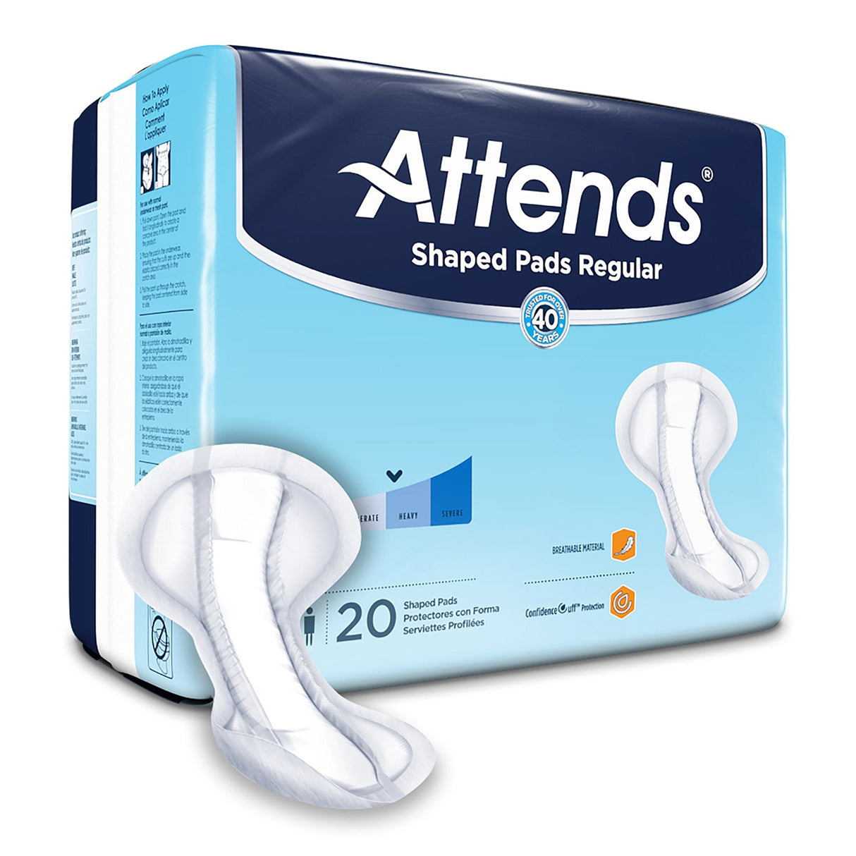 Attends Shaped Pads Regular - SPDRA-Pack - LL Medico