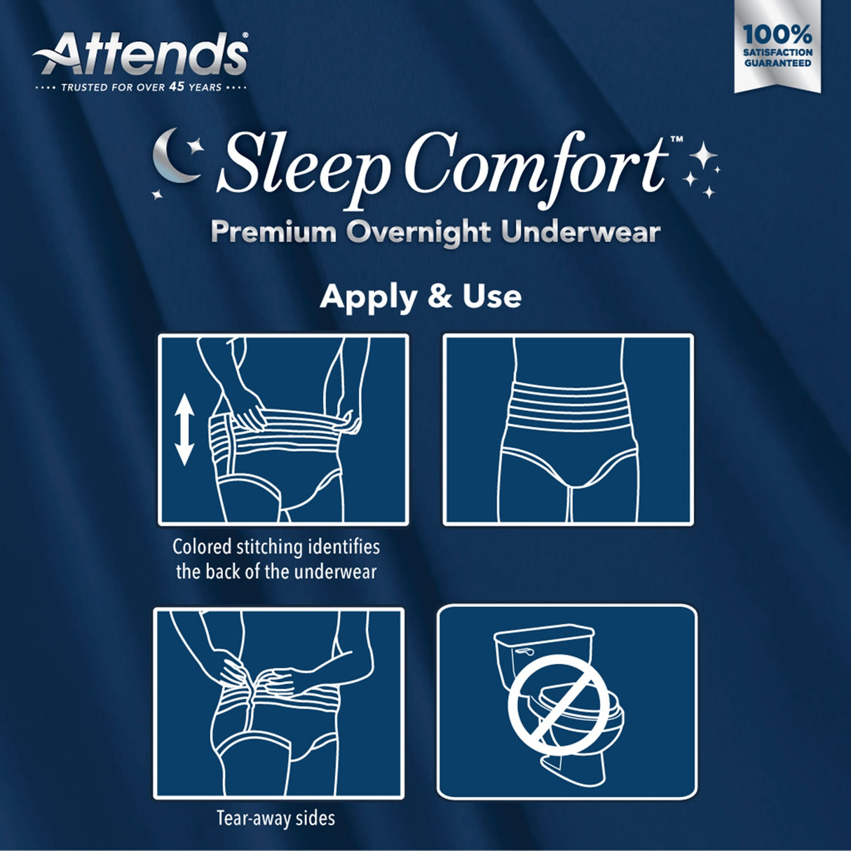 Attends Sleep Comfort Premium Overnight Underwear - SCPO50-Sample - LL Medico