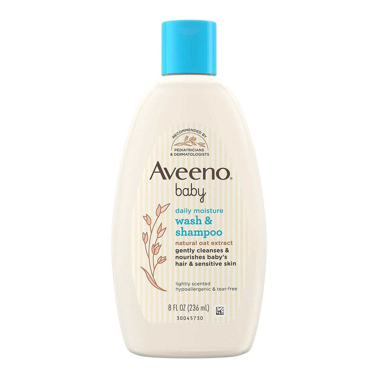 Aveeno Baby Daily Moisture Wash and Shampoo, Lightly Scented, 8-ounce Bottle - 38137003665-Single - LL Medico
