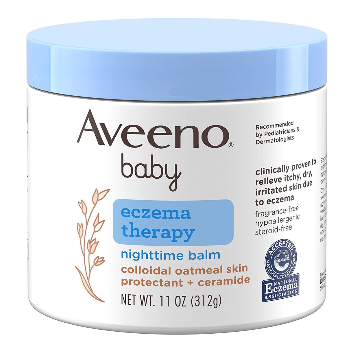 Aveeno Baby Eczema Therapy Nighttime Balm, 11-ounce Jar - 69968002002-Single - LL Medico