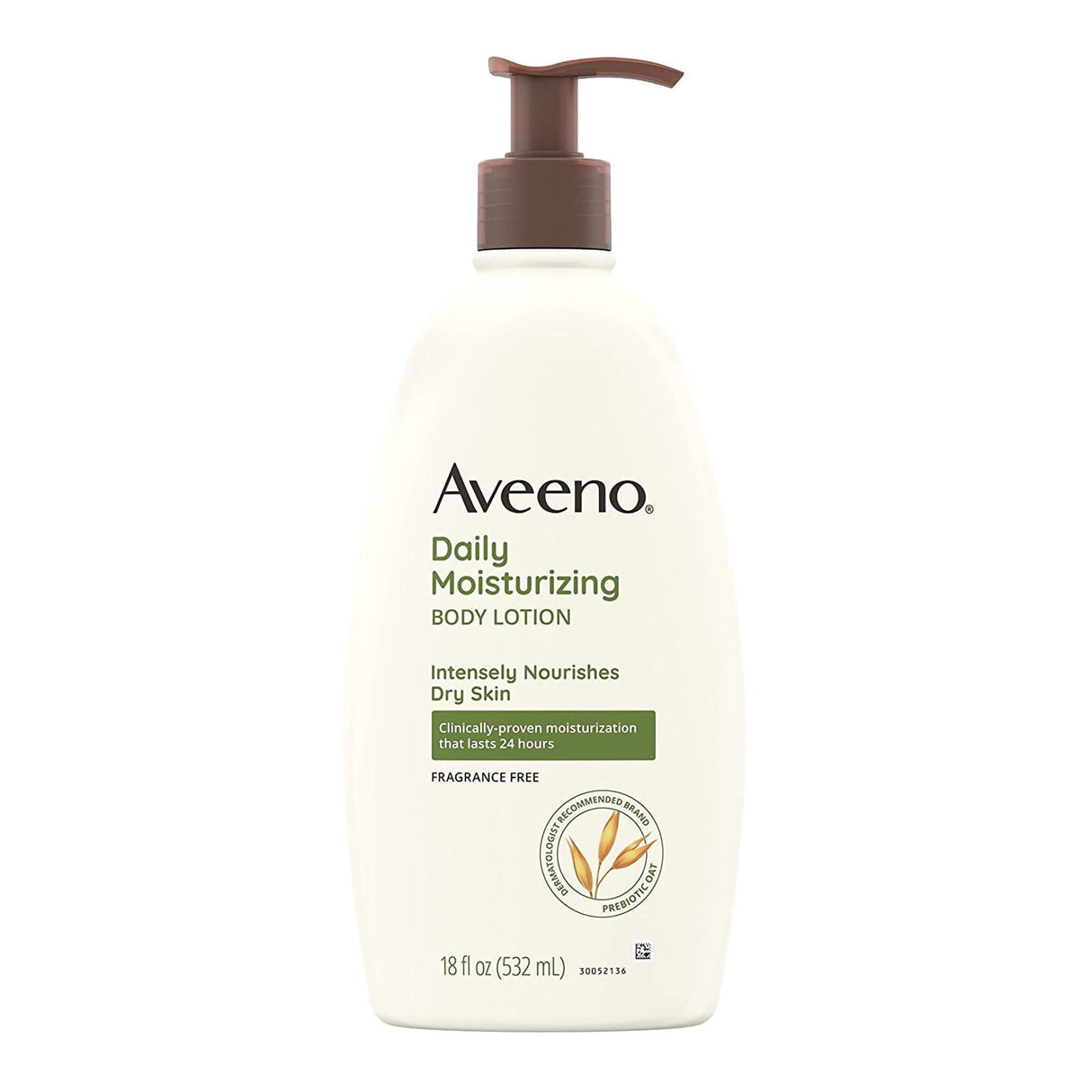 Aveeno Daily Moisturizing Body Lotion Fragrance Free, 18-ounce Pump Bottle - 38137003844-Single - LL Medico