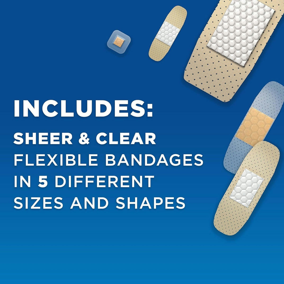 Band-Aid Family Pack Adhesive Bandages, Sterile, Assorted Sizes, 280 Count - 100471100-Box - LL Medico