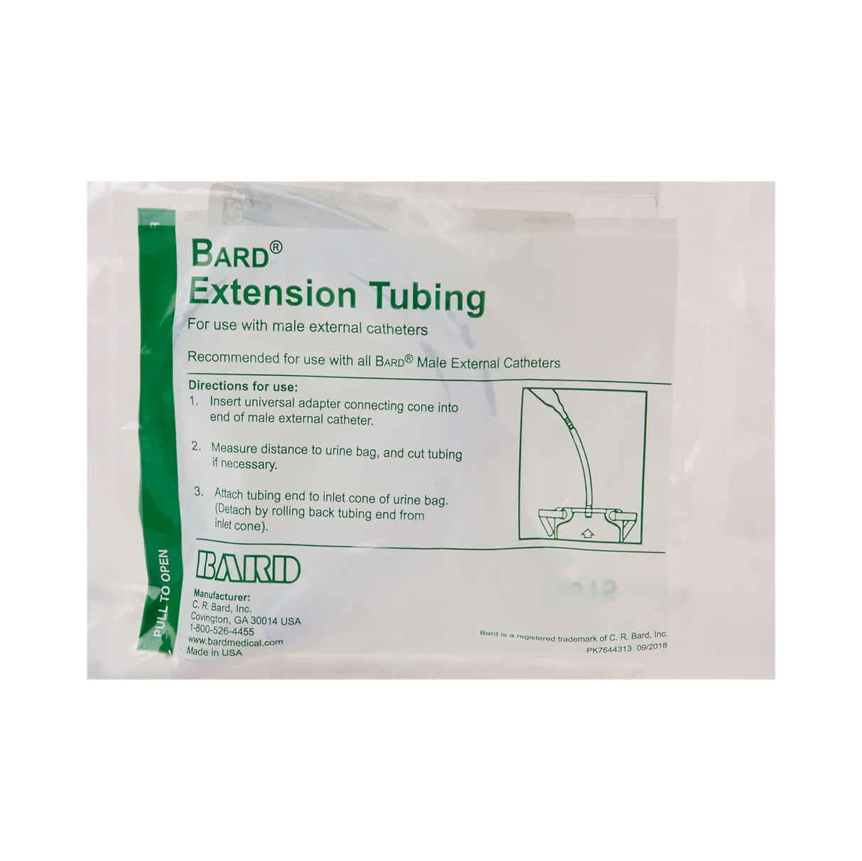 Bard Tube, Leg Bag Extension, Nonsterile - 150615-Single - LL Medico