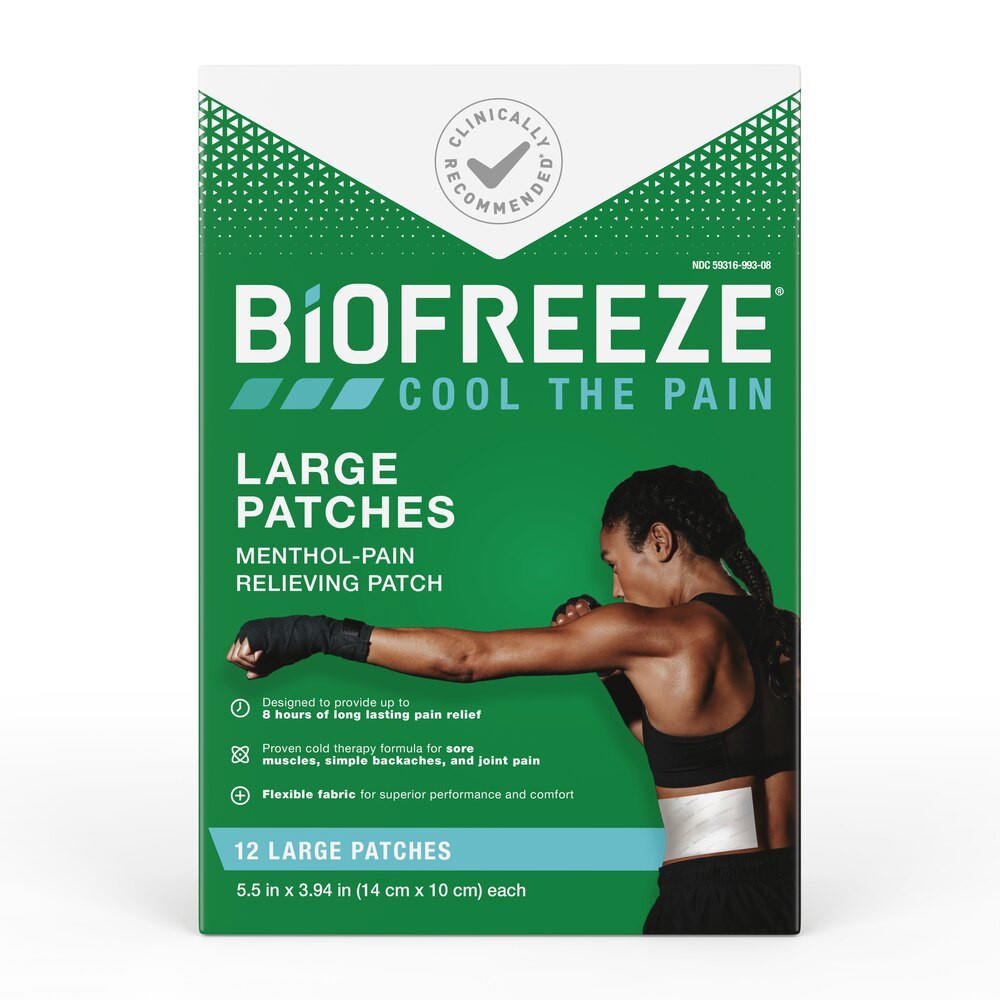 Biofreeze Professional Pain Relief Patch, Box, Large Patches - 14672-Box - LL Medico