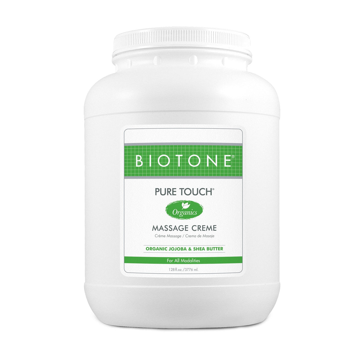 Biotone Pure Touch Massage Crème with Jojoba Oil and Shea Butter, 1-gallon Jar - PTOMC1G-Single - LL Medico