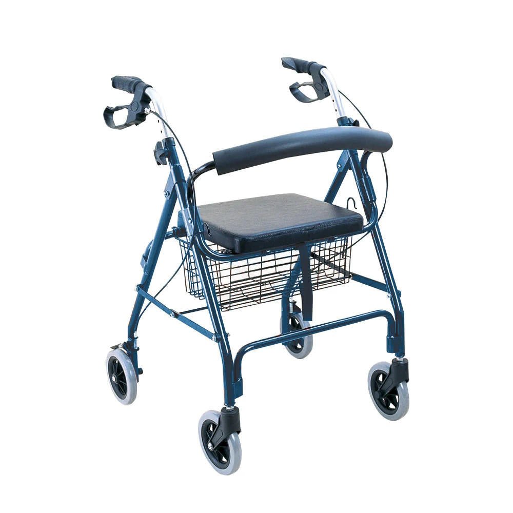 BodyMed Aluminum Rollator with 6 - inch Wheels - ZZRROL01BLU - LL Medico