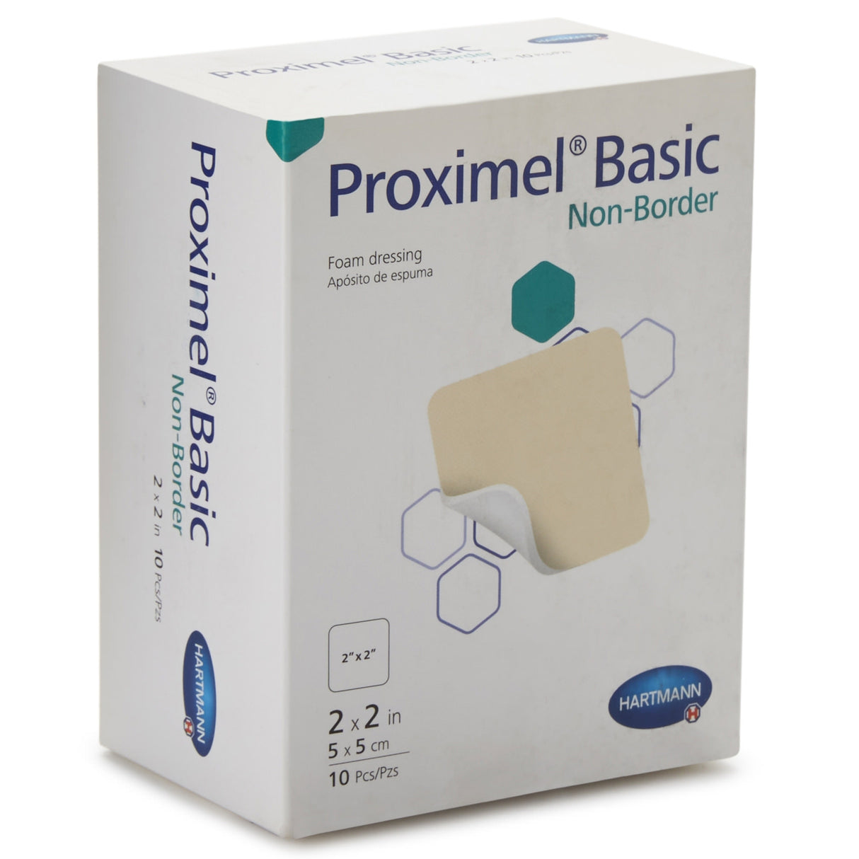 Hartmann Proximel Basic Non-Border Foam Dressing, Sterile, 6 x 6 Inch
