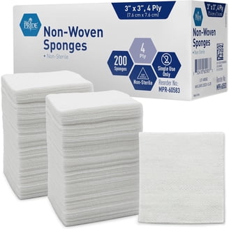 CareStock Nonwoven Sponge, 3 x 3 Inch, Four-Ply