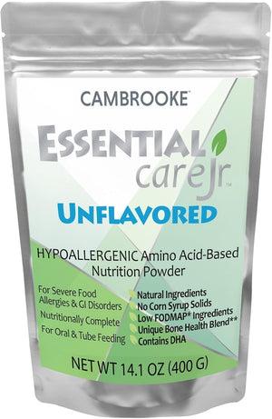 Cambrooke Essential Care Jr Hypoallergenic Amino Acid-Based Nutrition Powder, Unflavored, 14.1 oz - 48021-Single - LL Medico