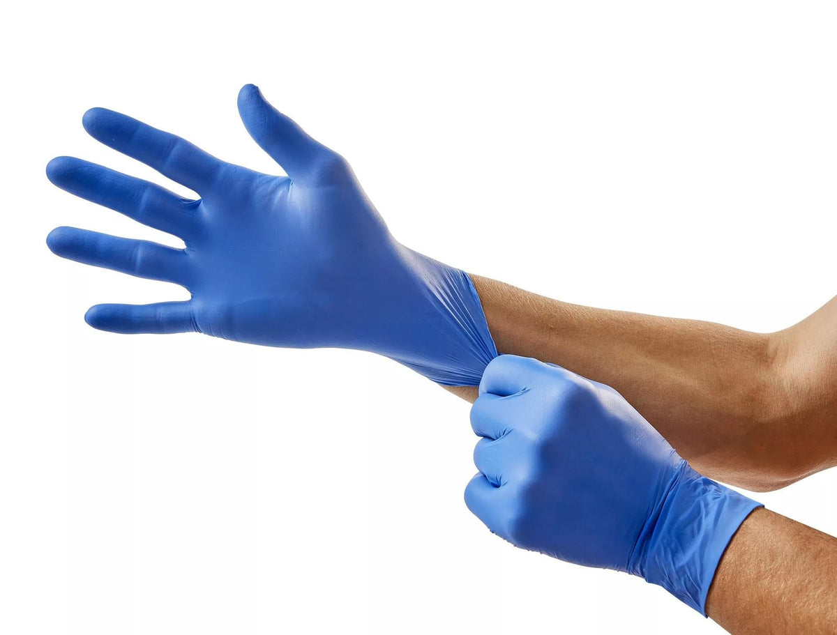Cardinal Health Flexal Nitrile Exam Gloves, Powder-Free, Blue - 88TN05XL-Box - LL Medico