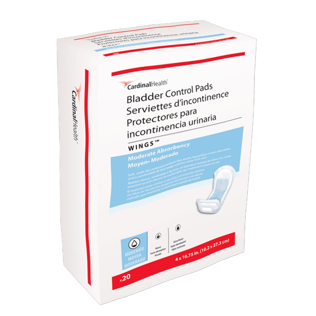 Cardinal Health Wings Bladder Control Pads - 1110B-Pack - LL Medico