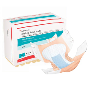 Cardinal Health Wings Quilted Adult Briefs with BreatheEasy Technology, Heavy Absorbency - 66132-Pack - LL Medico