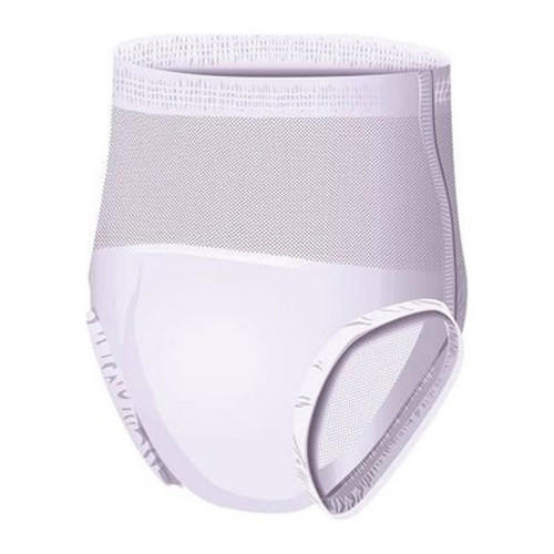 Cardinal Health Womens Protective Underwear, Maximum offers comfortable, light purple disposable mesh underwear with a high waistband, elastic leg openings, and advanced odor control—ideal for postpartum or medical use.