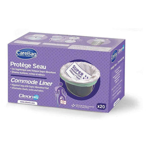 Carebag Oxo - Biodegradable Commode Liner w/ Super Absorbent Pad - CLE7831738 - LL Medico