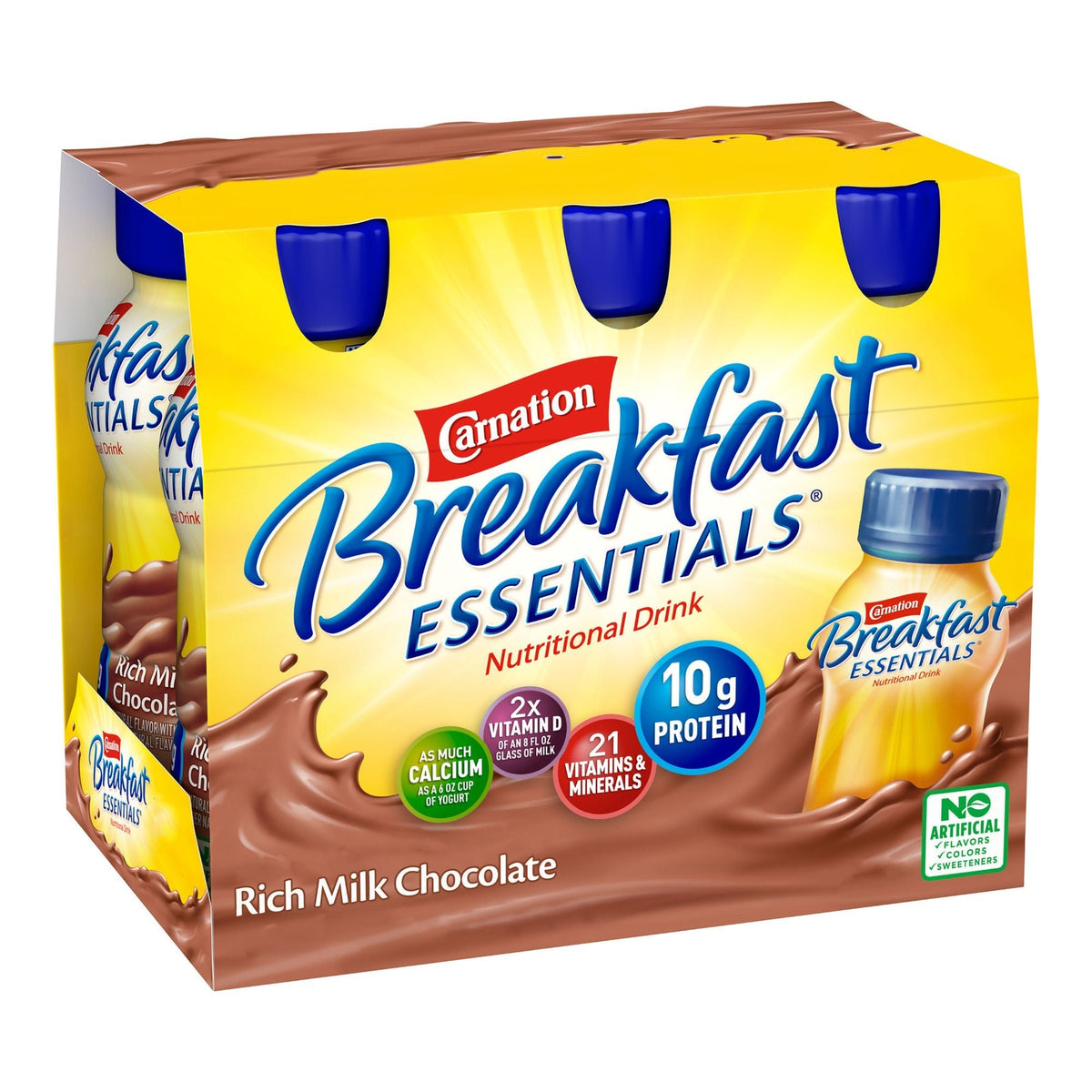 Carnation Breakfast Essentials Oral Supplement Drink, Rich Milk Chocolate, 8 oz - 00050000415182-Single - LL Medico