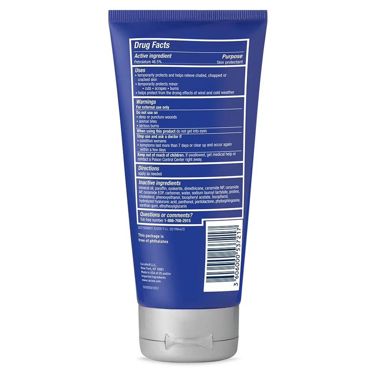 CeraVe Healing Ointment with Ceramides, 3-ounce Tube - 60600053721-Single - LL Medico