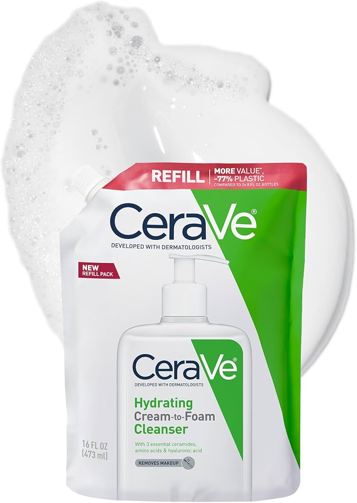 CeraVe Hydrating Cream-To-Foam Cleanser for Normal to Dry Skin - 60600055999-Single - LL Medico