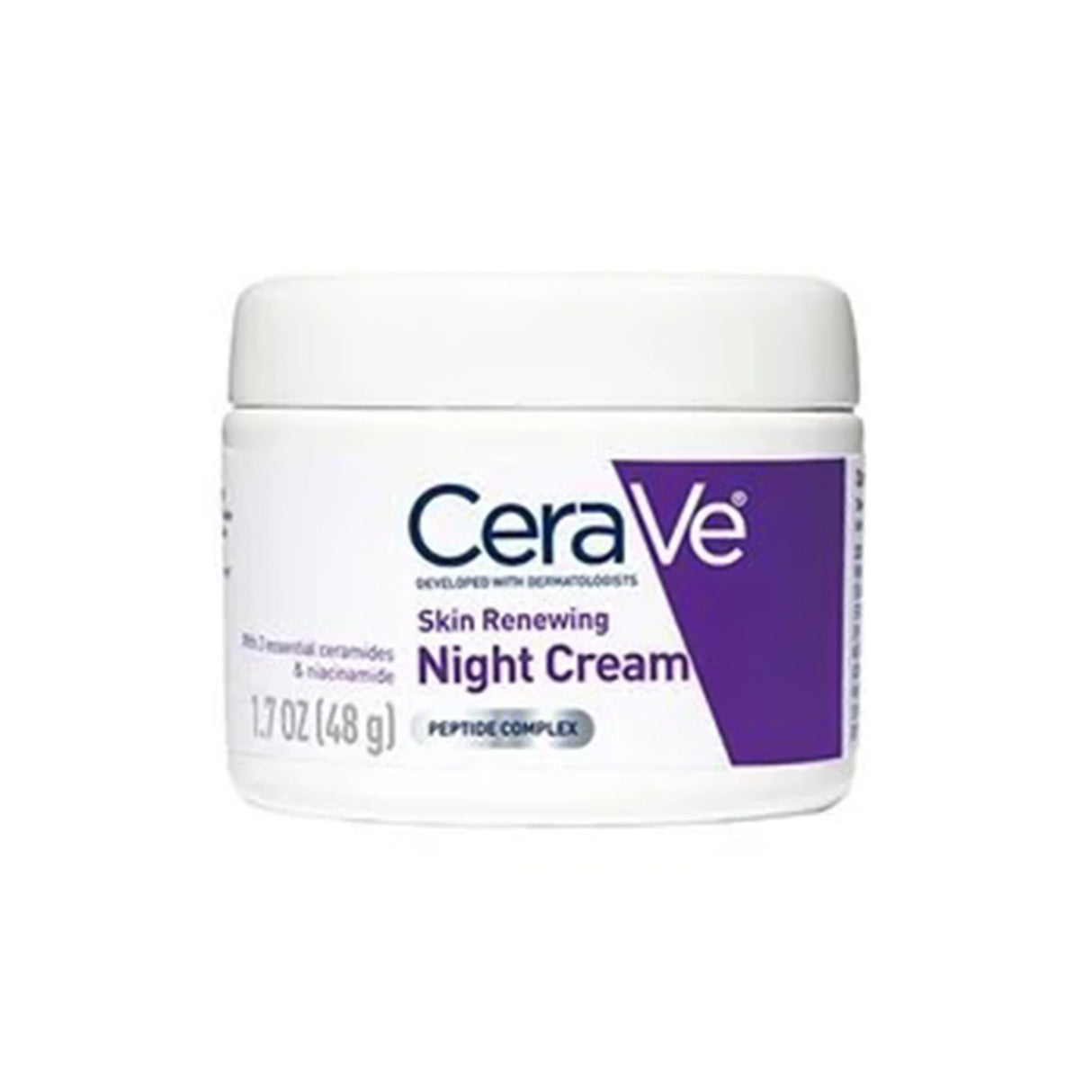 CeraVe Skin Renewing Night Cream Peptide Complex, 48-gram Jar - 60600053760-Single - LL Medico
