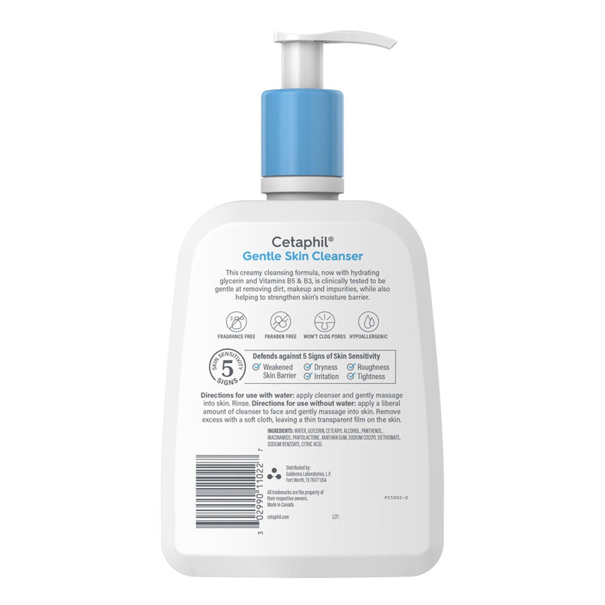 Cetaphil Gentle Skin Cleanser Lotion, Unscented, 16 fl oz - 30299011022-Single - LL Medico