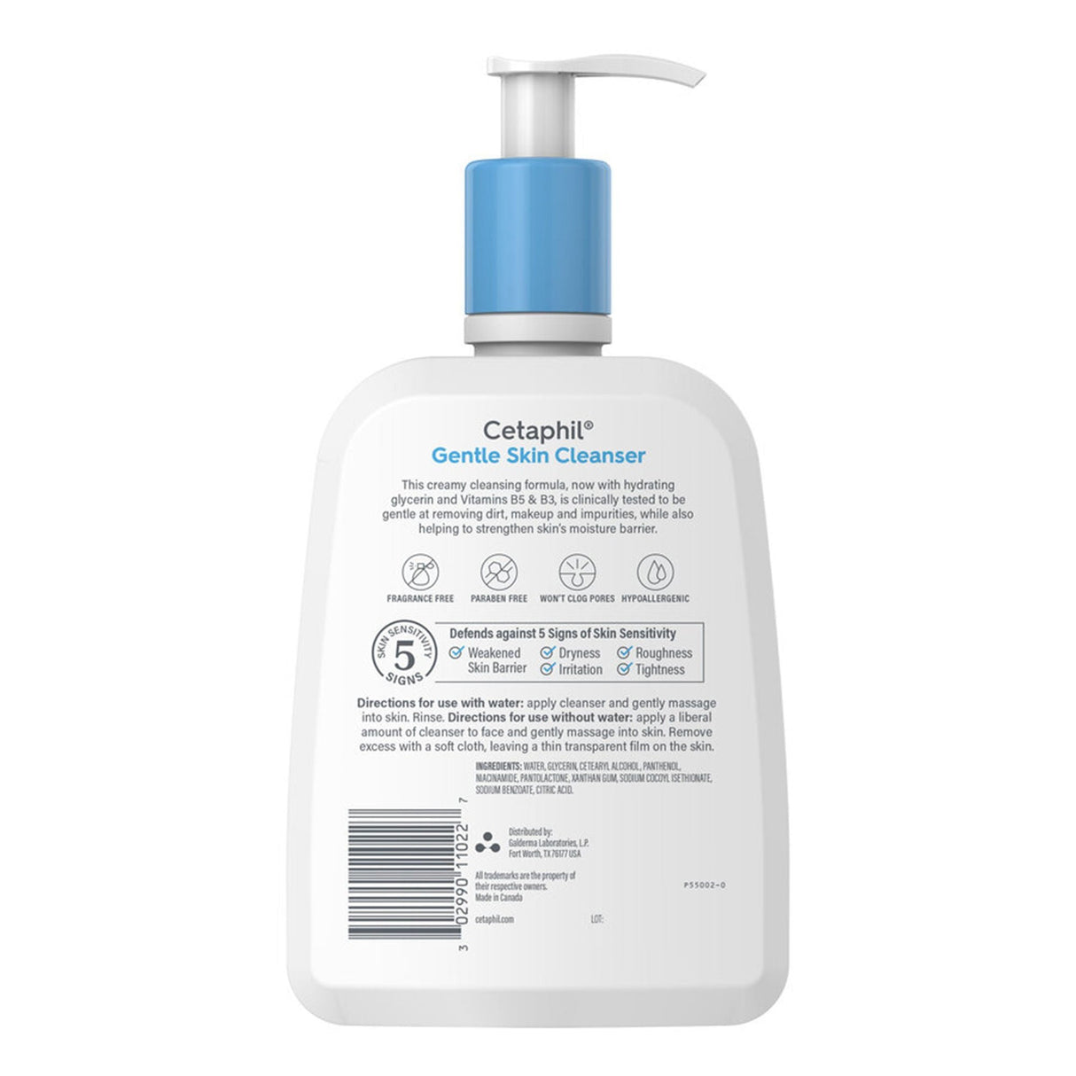 Cetaphil Gentle Skin Cleanser Normal To Dry Skin Unscented, 16-oz Pump Bottle - 30299011022-Single - LL Medico