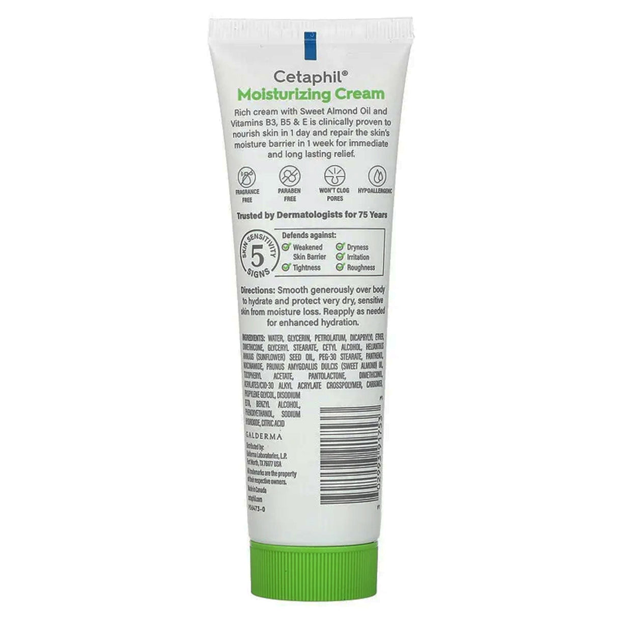 Cetaphil Moisturizing Lotion Dry to Normal Sensitive Skin Unscented, 3 oz. Tube - 30299391753-Single - LL Medico