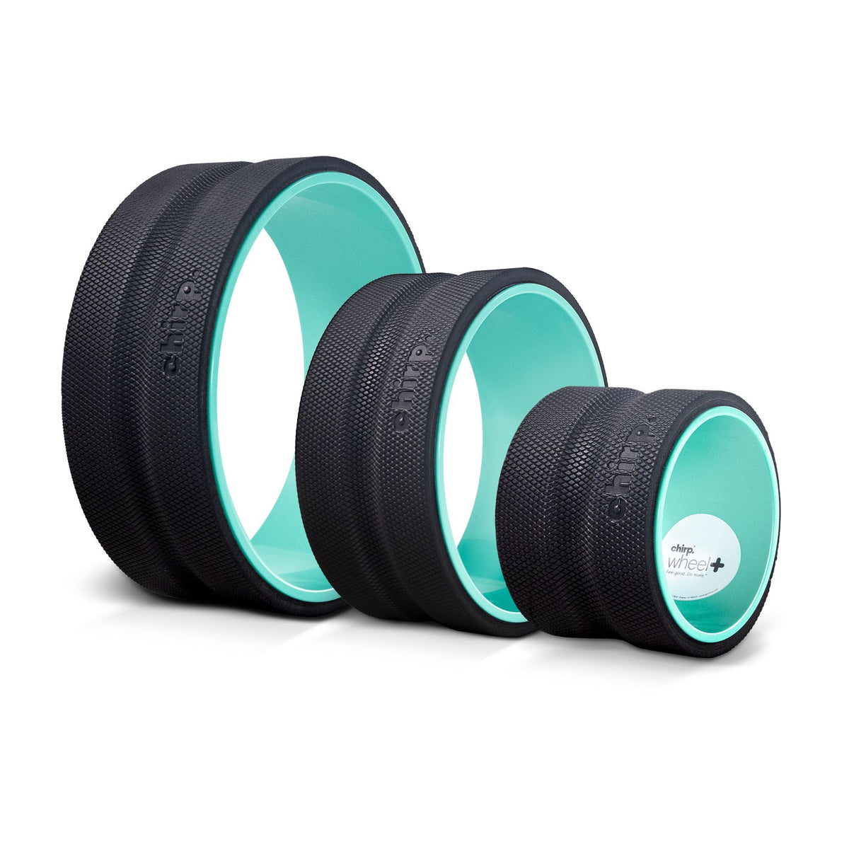 Chirp Massage Wheel Set, all three wheels together