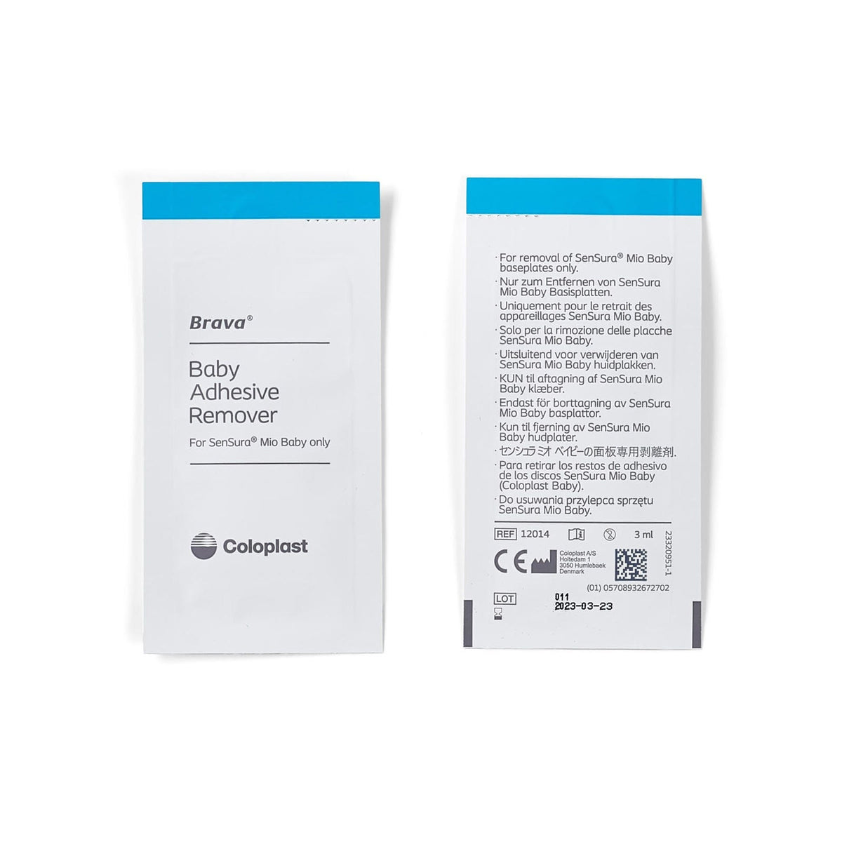 Coloplast Brava Baby Adhesive Remover Liquid, Box of 30 - 12014-Box - LL Medico