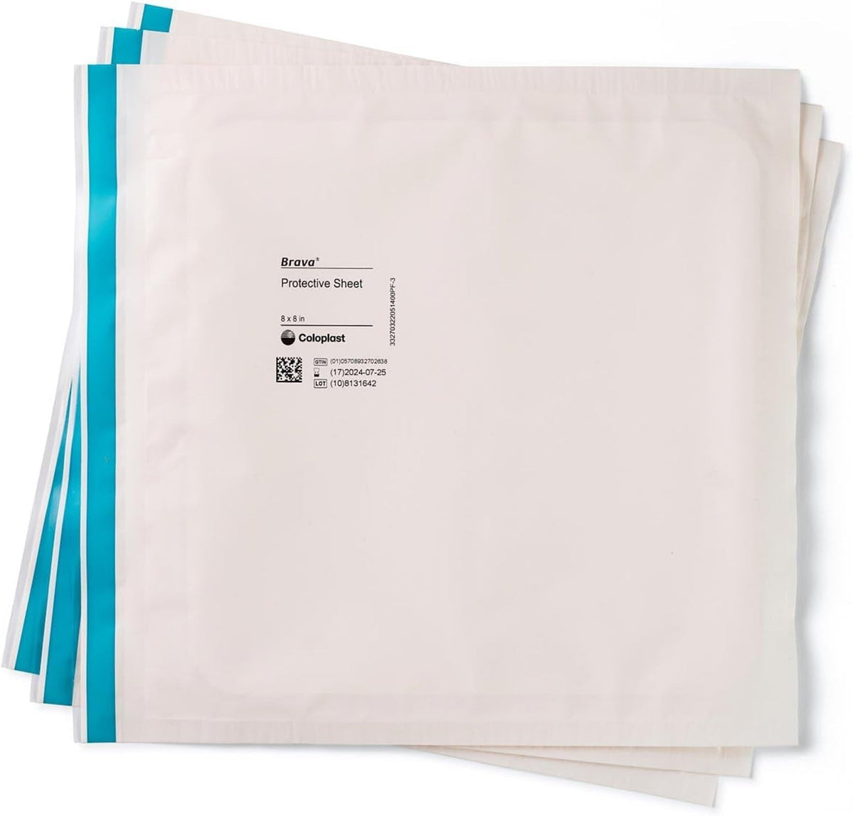 Coloplast Brava Protective Sheet, 8" x 8", Box of 5 - 32205-Box - LL Medico