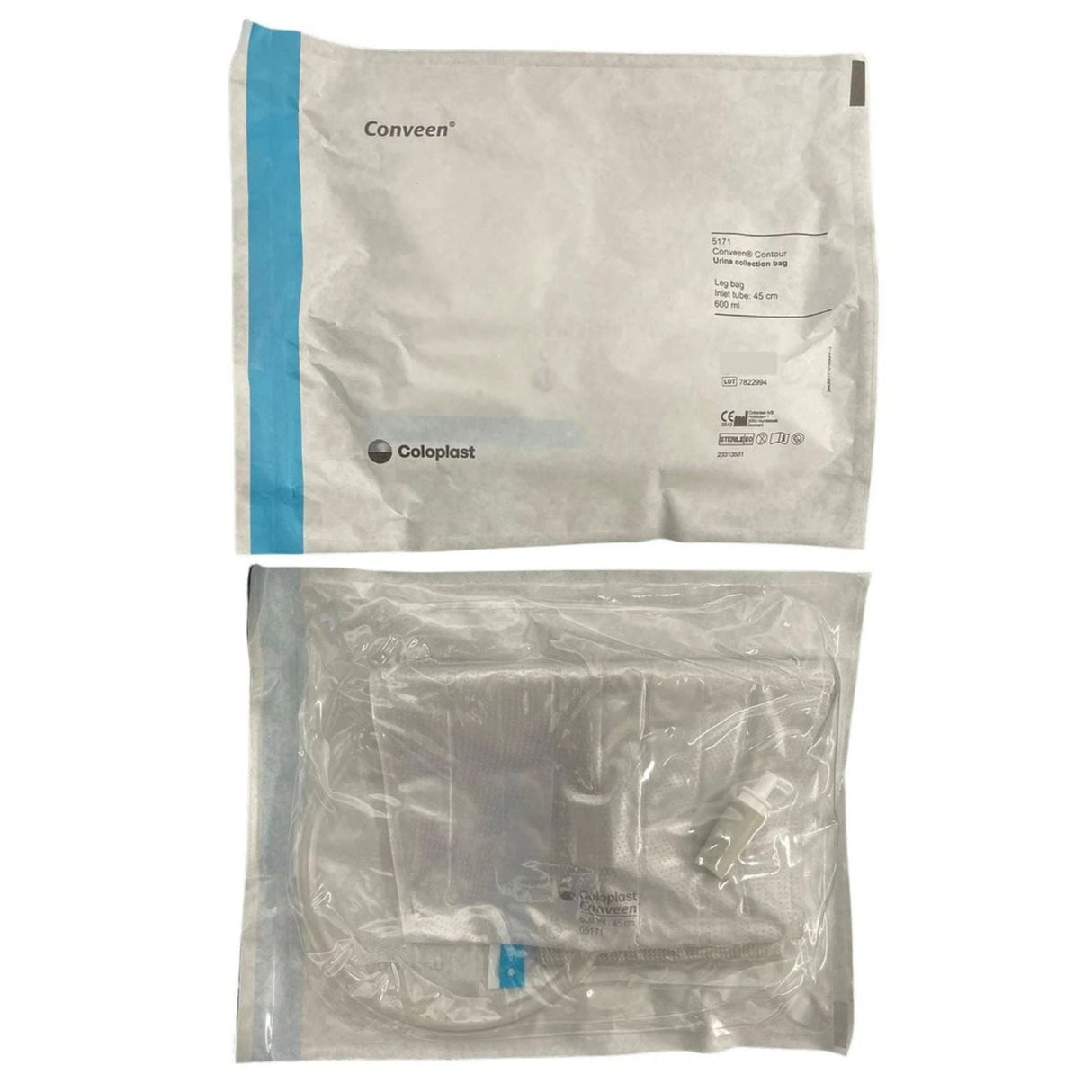 Coloplast Conveen Contour Leg Bag, 600 mL - 5171-Single - LL Medico
