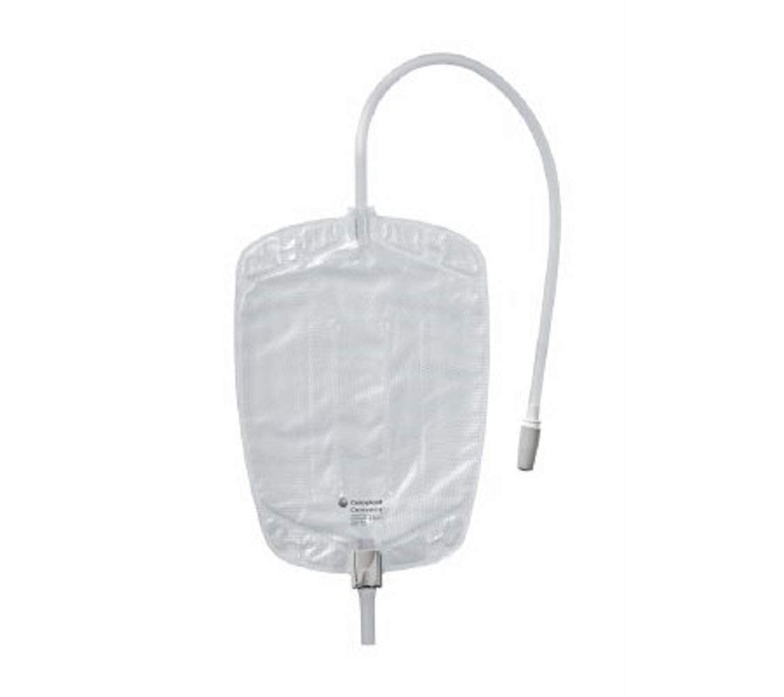 Coloplast Conveen Urinary Leg Bag, Anti-Reflux Valve, Sterile Polyethylene, 1500 mL - 05062-Single - LL Medico