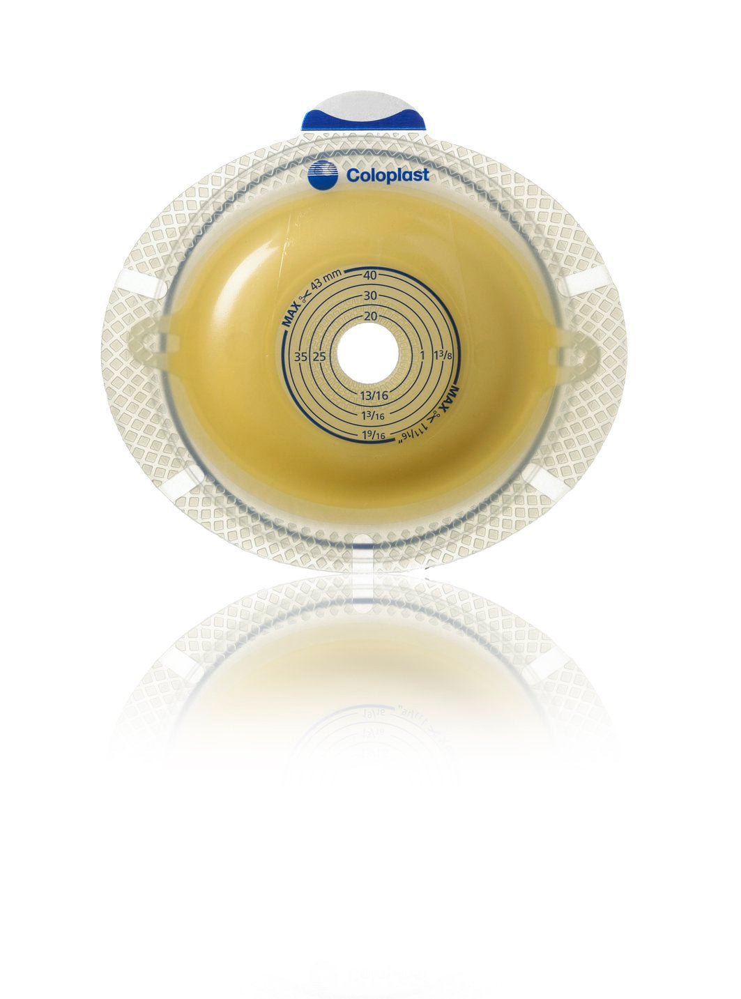 Coloplast SenSura Click Xpro Two-Piece Skin Barrier, Flat, Pre-Cut, 50 mm Flange, Red - 10027-Box - LL Medico