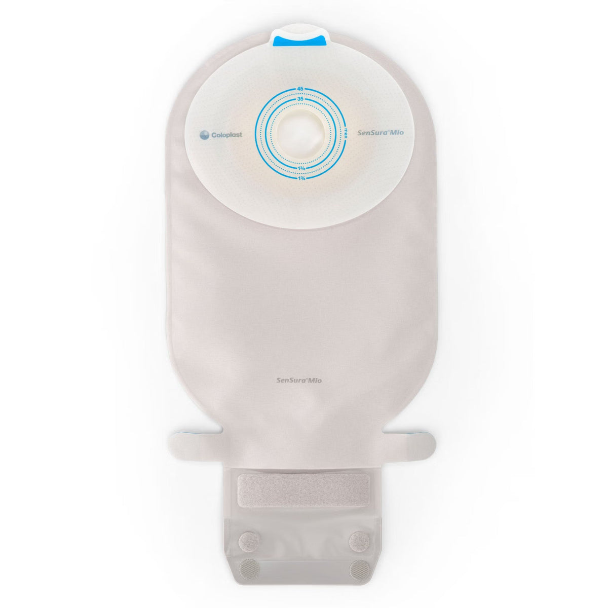 Coloplast SenSura Mio Maxi Flat One-Piece Drainable Ostomy Pouch, Transparent, 11", Box of 10 - 10482-Box - LL Medico