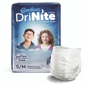 Comfees DriNite Youth Pants, Unisex - CMFYSM-Pack - LL Medico