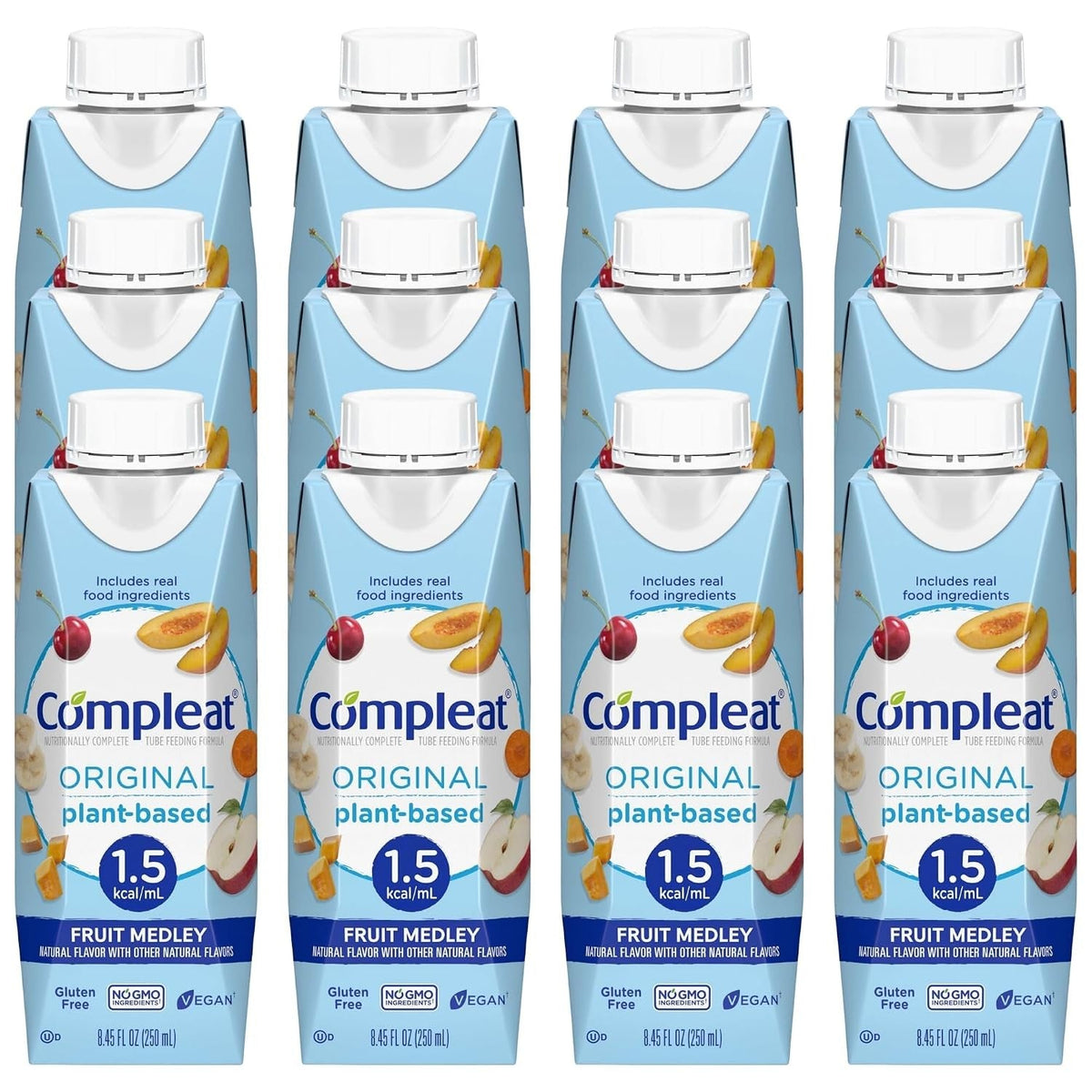 Compleat Original 1.5 Tube Feeding Formula, Fruit Medley, 250 mL - 00043900913933-Single - LL Medico