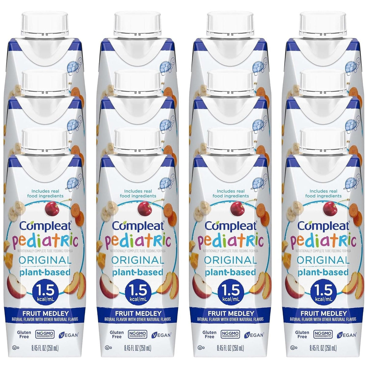 Compleat Pediatric Original Tube Feeding Formula, Fruit Medley, 250 mL - 00043900567310-Single - LL Medico