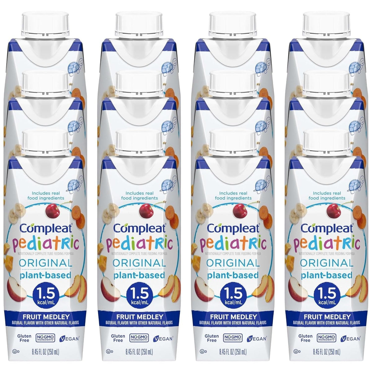 Compleat Pediatric Original Tube Feeding Formula, Fruit Medley, 250 mL - 00043900567310-Single - LL Medico
