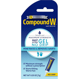 Compound W Maximum Strength Fast Acting Gel Wart Remover, 0.25 oz - 75137058507 - LL Medico