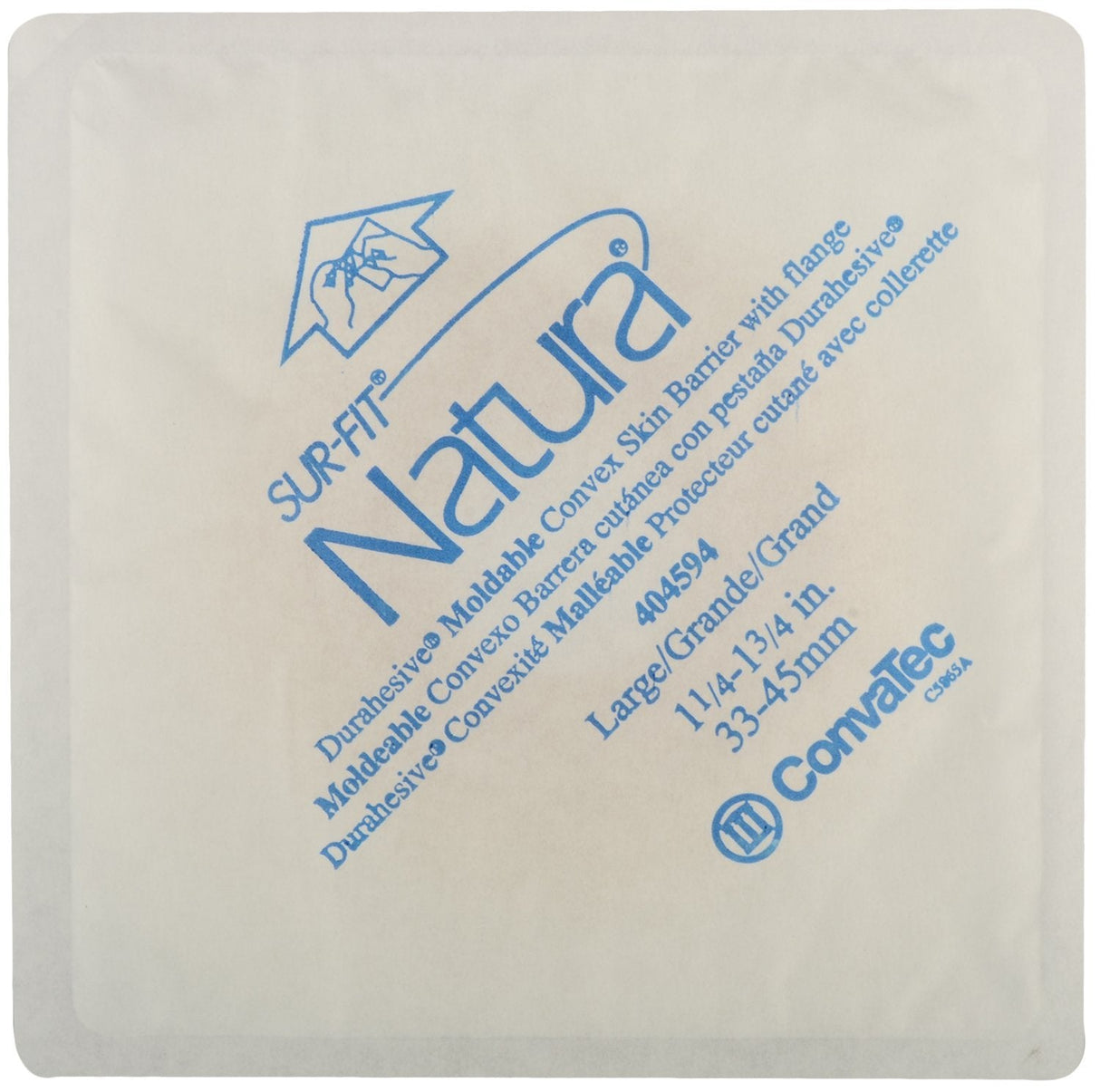 ConvaTec Little Ones Sur-Fit Natura Two-Piece Skin Barrier, Flat, Cut-to-Fit, 1-3/4 Inch Flange - 401926-Box - LL Medico