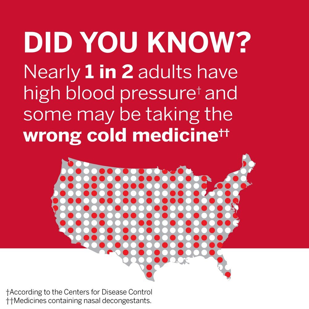 Coricidin HBP Cold & Flu Relief Tablets, 20 ct - 11523432502 - LL Medico