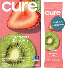 Cure Hydration Electrolyte Drink Mix, Strawberry Kiwi, 7.6 g - HM1009-Pack - LL Medico