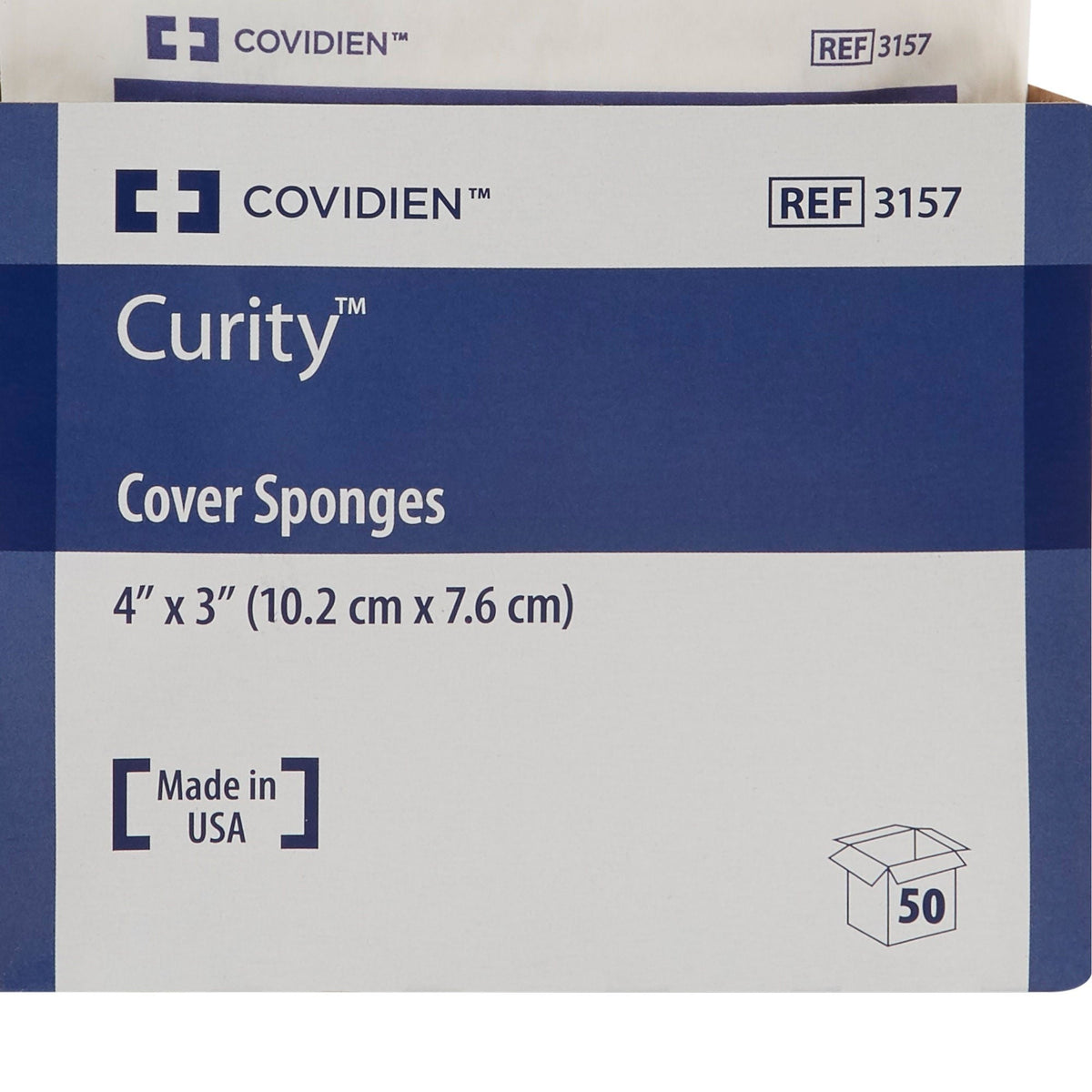 Curity All Purpose Sponges Non-Woven, Sterile, 4-Ply, 3" x 4" - 3157-Pack - LL Medico