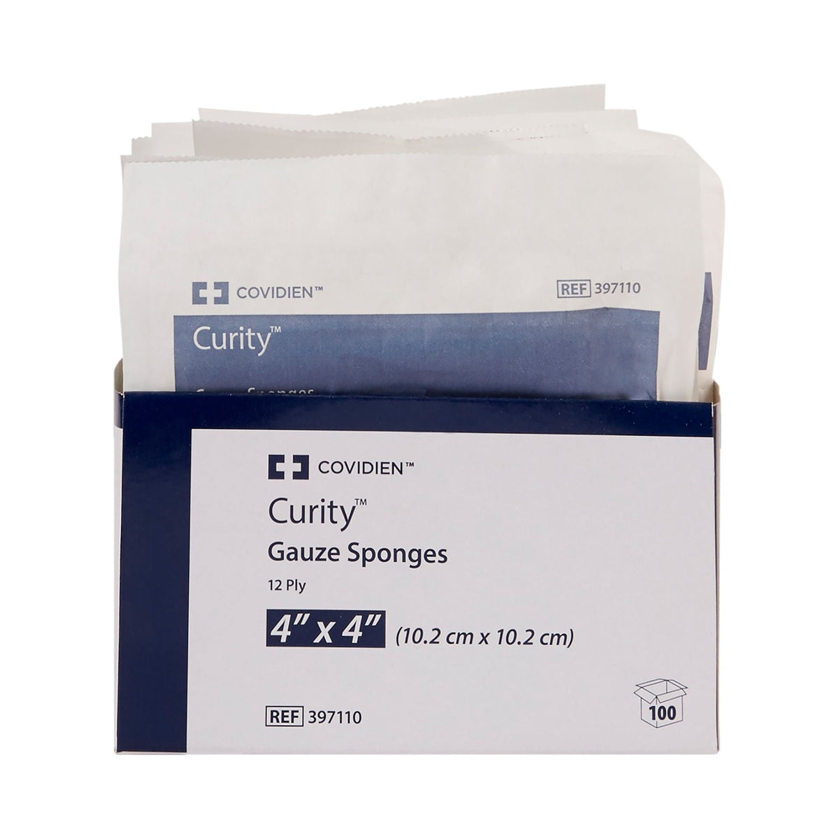 Curity Gauze Sponges USP Type VII, Sterile 12-Ply, 4" x 4" - 397110-Pack - LL Medico