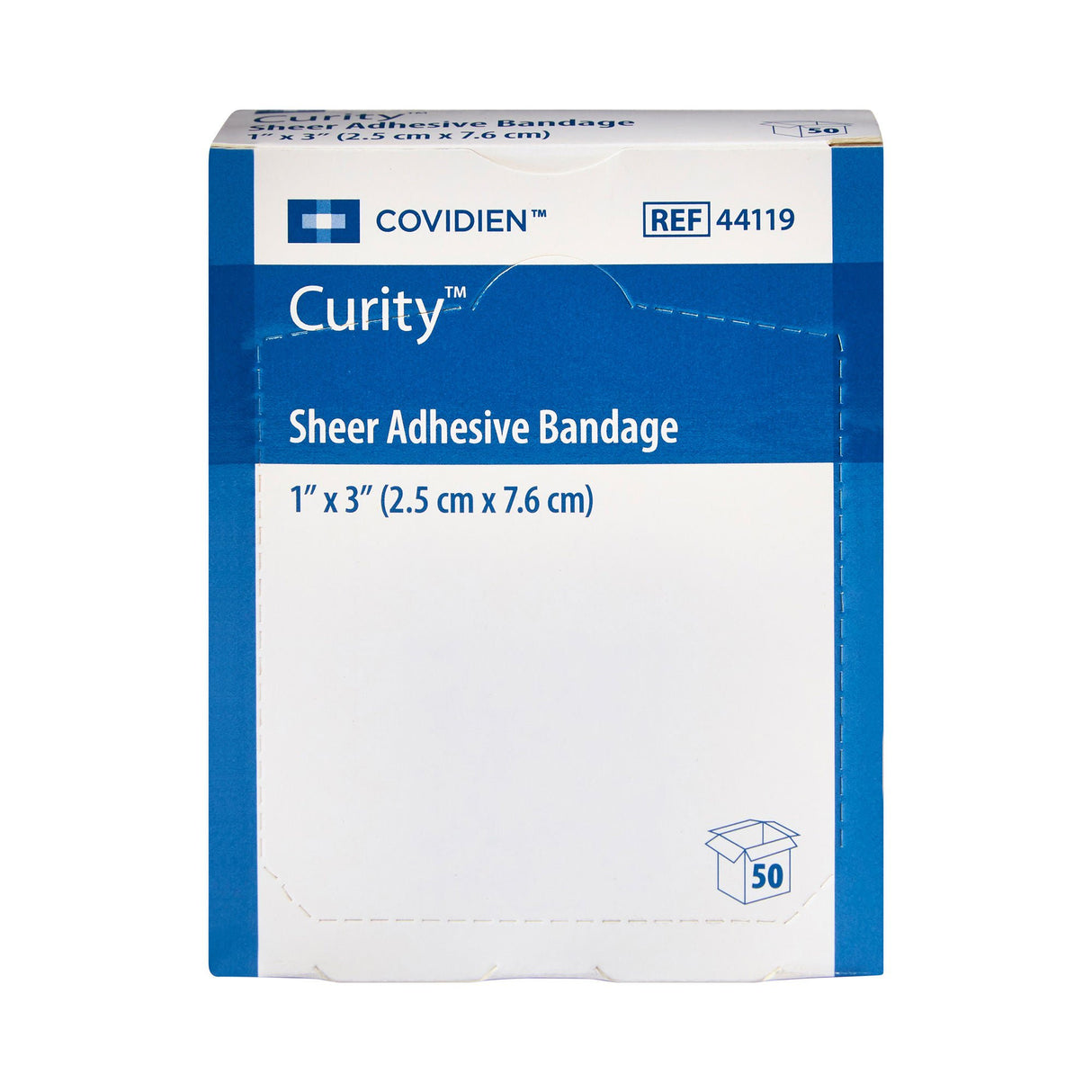 Curity Sheer Adhesive Strip, 1 x 3 Inch